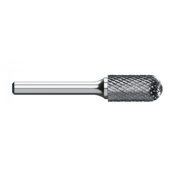thumbnail image 2 of Buckeye Carbide SC-3L Cylindrical Ball Nose Burr – Single Cut – 1/4 X 3/8 X 1 X 2.5 – USA 2 of 5