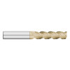 3 Flute Single End Long | 45 Degree ZRN Coated for Aluminum with Radius