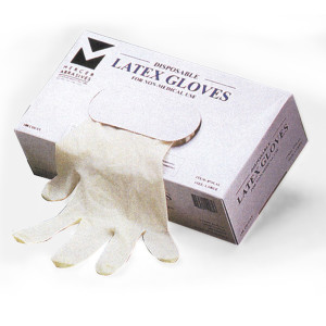 Latex Disposable Gloves - 100 Pack
