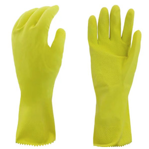 Latex Cotton Flock-Lined Gloves